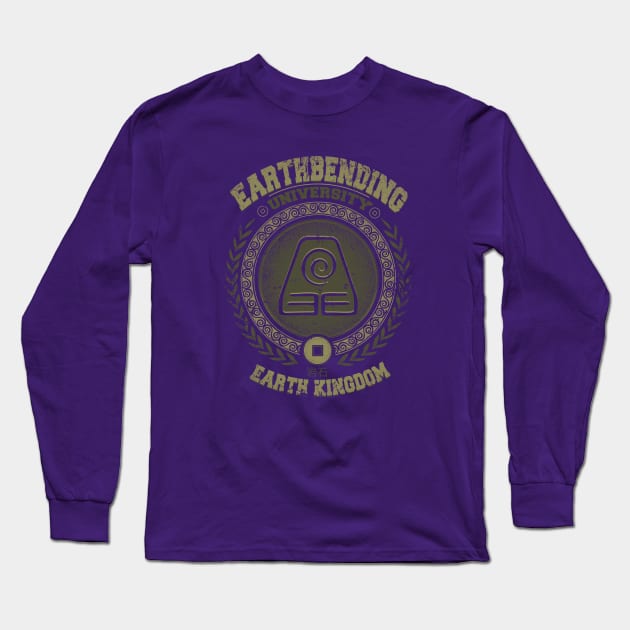 Earthbending Toph university - Bumi Earth kingdom - Avatar last airbender Long Sleeve T-Shirt by Typhoonic